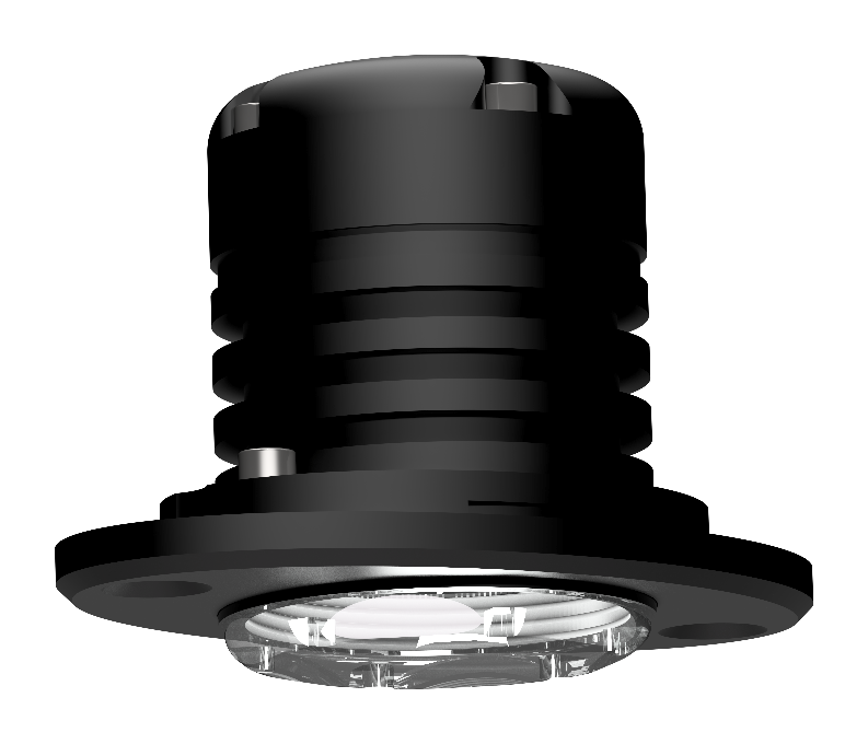 6W spreader light, dimmable, 36° reflector (blk)